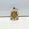 Vintage Zinc Alloy Angel Wings Bell Keychain for Bikers