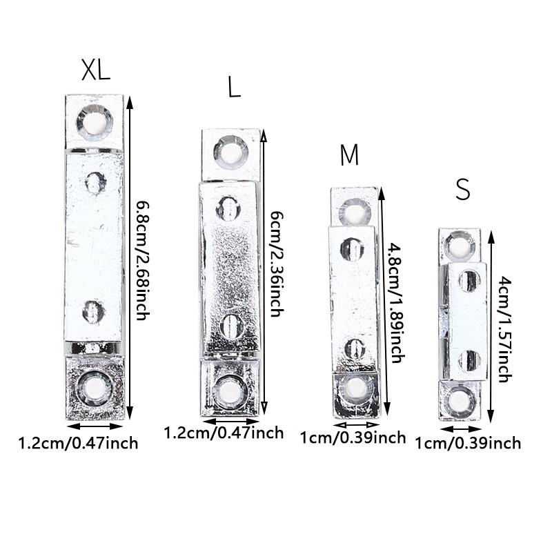 3/6pcs Furniture Door Ball Latch Brass Double Roller Spring Ball Catch Latches Cabinet Closet Door Adjustable Tension Latch