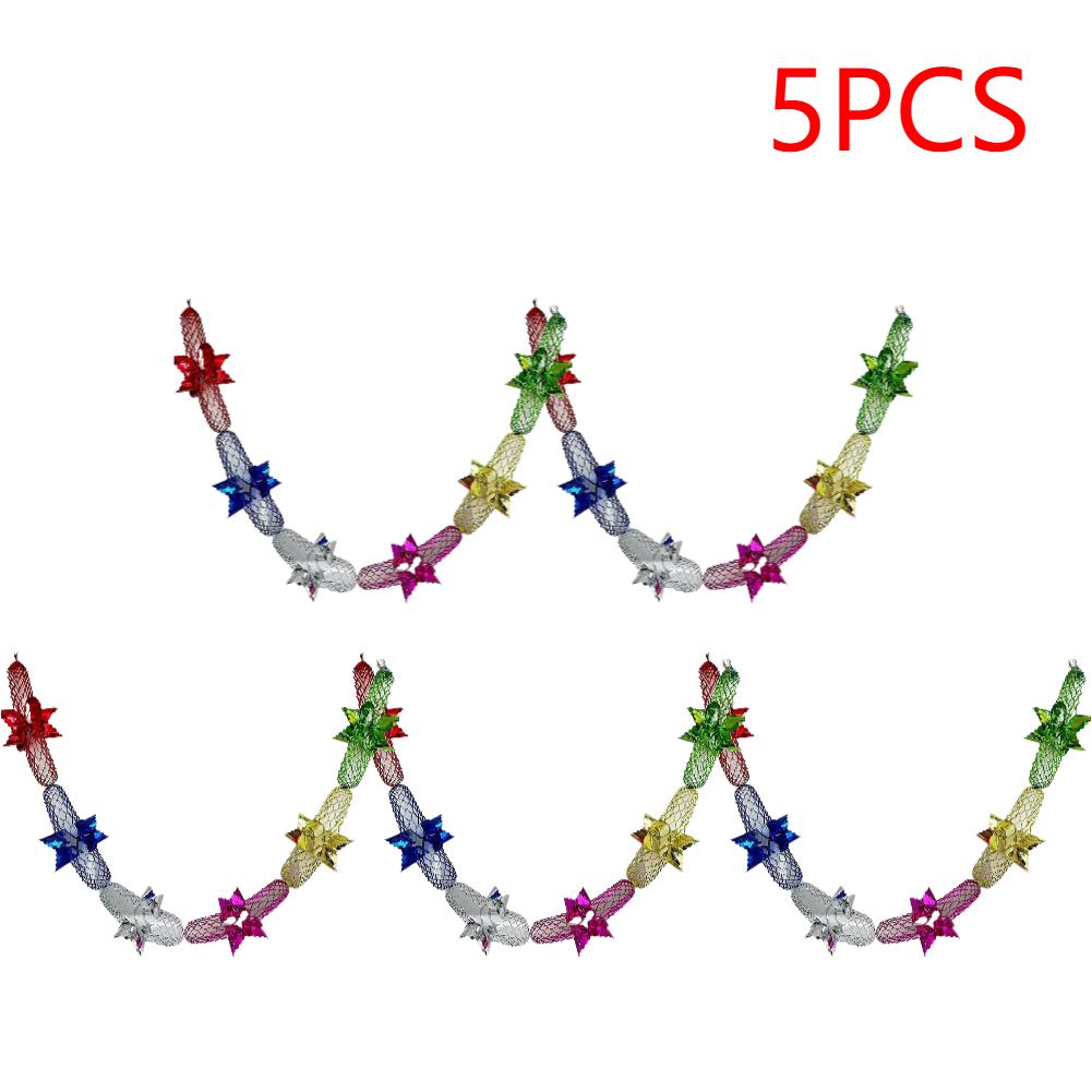 1-20Pcs Foil Garland Christmas Garland Home Decoration Ceiling Hanging Decor Christmas Wreath Decorative Garlands Party Supplies