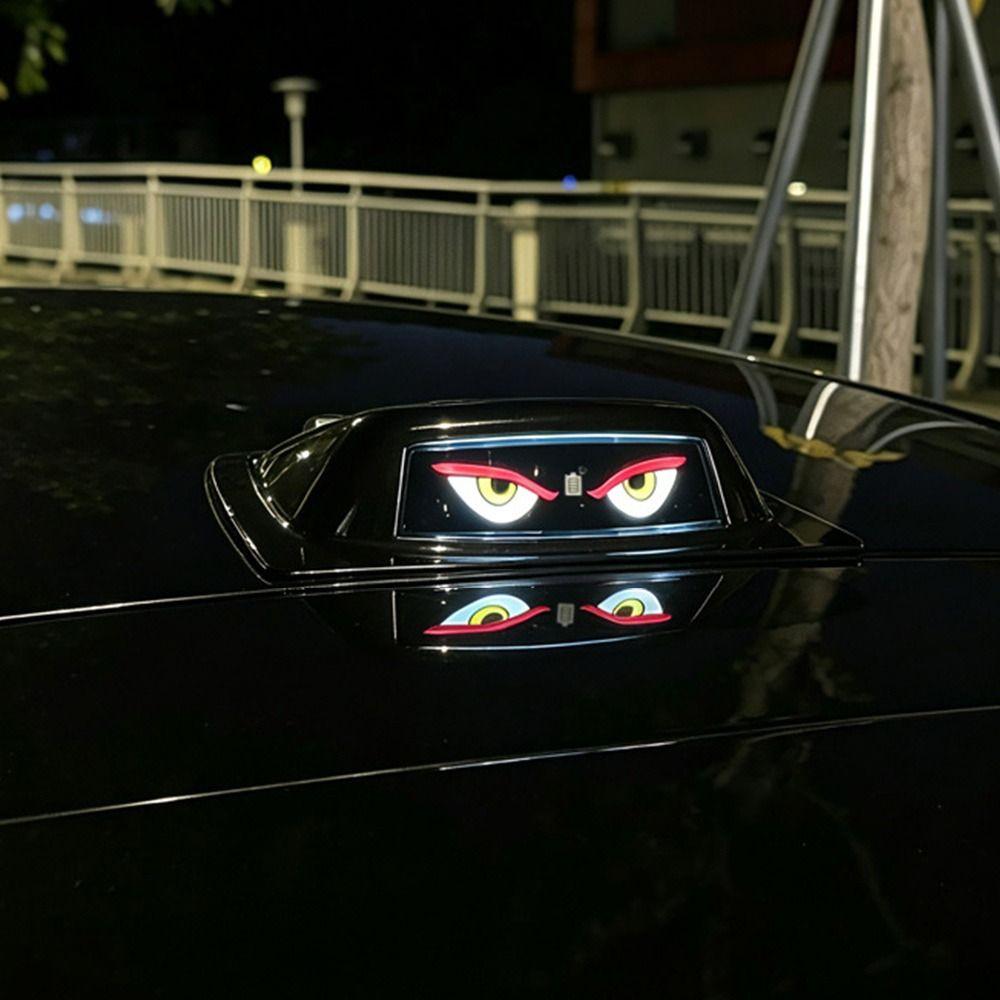 Solar Powered Eye of the Demon Roof Decorative Light LED Roof Light Vehicle Accessories