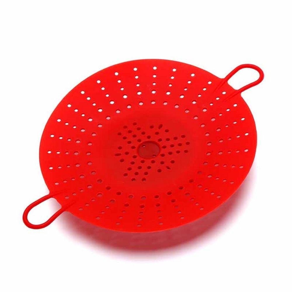 Non-Stick Silicone Steamer Basket Heat Resistant Dumpling Steamer  Steaming Vegetables
