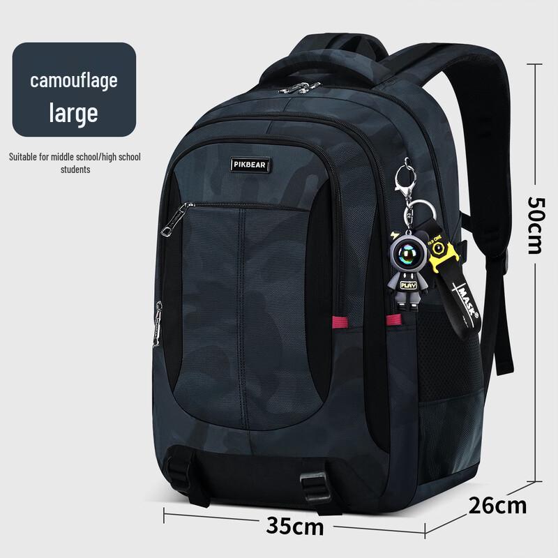 Li Shen Camouflage Lightweight Student Backpack