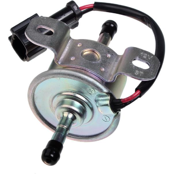 

FridayParts 12V Fuel Pump with Black Plug AM876266 AM876207 Compatible for John Deere 430 655 755 756 1026R 1025R 2027R 2032R Replacement