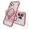 Applicable to Apple 14 magnetic suction bracket mobile phone case iPhone13Promax with lens film matte fulcrum protective case