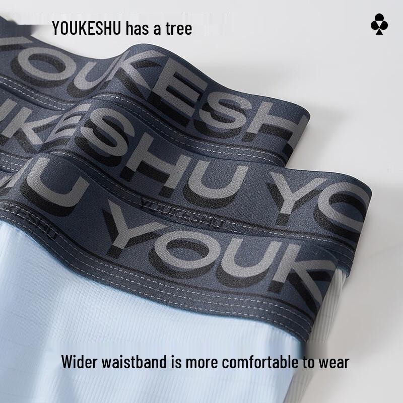 Men's Ice Silk Antibacterial Boxer Briefs