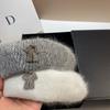 Angora Kaninchenfell Damen Strickbarett Winter Wollbarett Vielseitiger Mädchen Malerhut Dame Warm Aufwachhaube Mütze Kappe