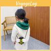 Adorable Cartoon Shoulder Bag For Girls Featuring Cute Bee And Ladybug Design