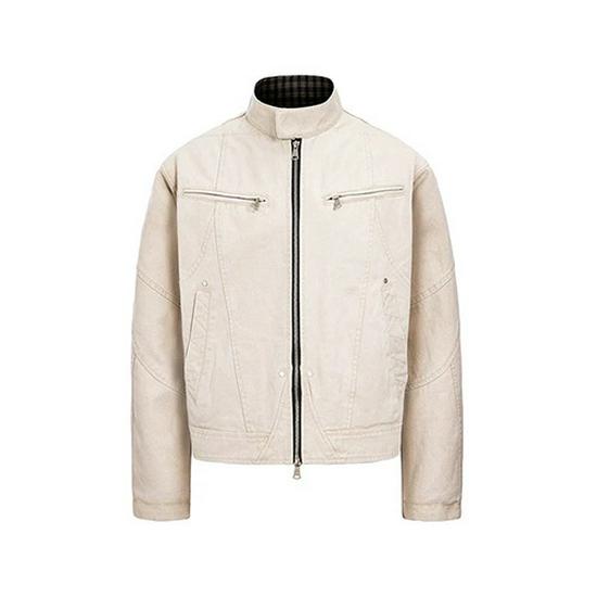 

Куртка Харрингтон IWTFF второго поколения из стираного холста - Тяжелая повседневная рабочая одежда со стойкой 3XL абрикосовый