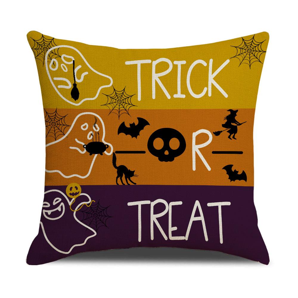 New Halloween Pillowcase Funny Ghost Festival Decoration Party Outdoor Cushion Sofa Pillowcase