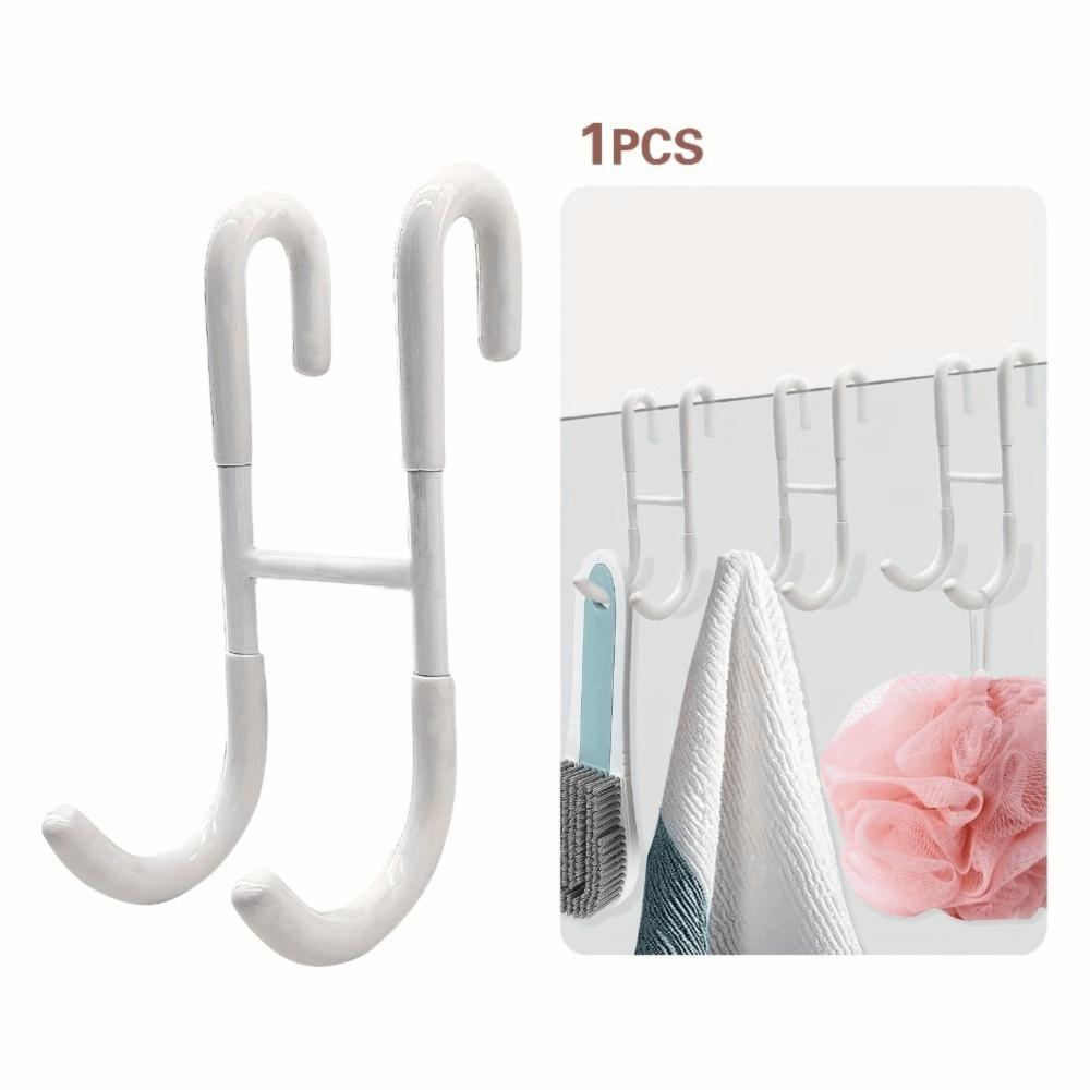 Heavy Duty Bathroom Hanger No-Drill Hanging Towel Rack Portable Shower Door Hook Bathroom