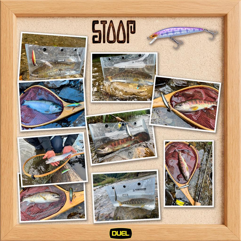 DUEL Hardcore Trout Minnow Stoop 90mm Matt Chart Yamame Floating