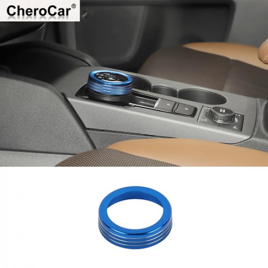 Blue Gear Shift Switch Knob Trim Decor Ring for Bronco Sport + Accessories
