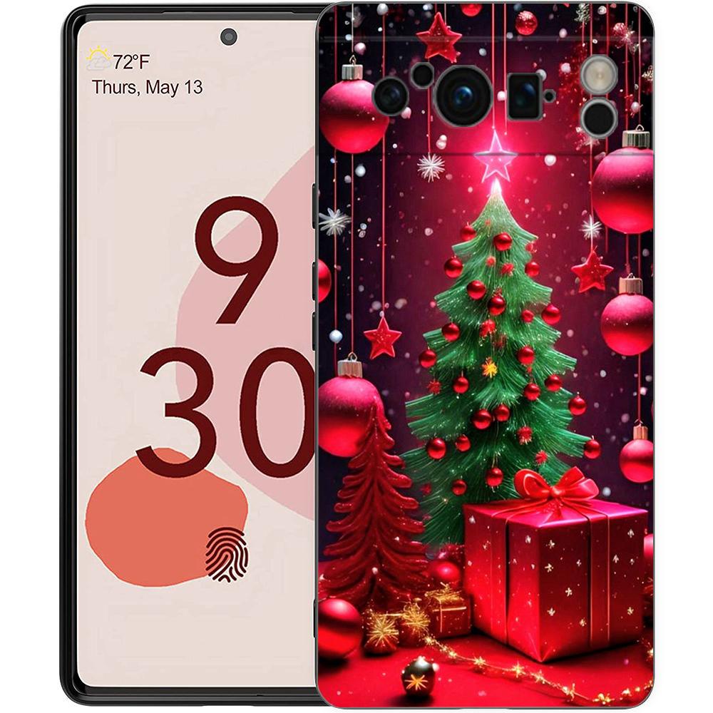 Christmas Christmas Tree Phone Case Cover for Google Pixel 9 8 7 6 7A 6A Pro Shockproof Soft TPU 9 Pro XL Shell Capas Fundas Bag