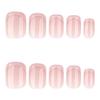 French Rose Pink Short Square Wearable Nail Tips - Hot Selling Fake Nails