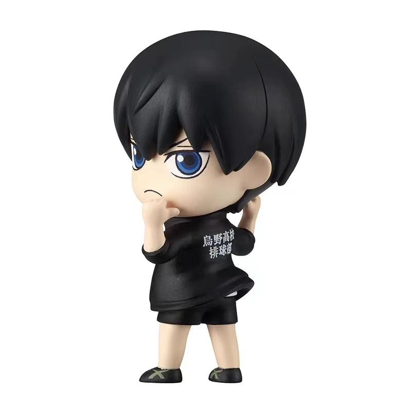 Japanese Genuine Gacha Scale Model Haikyuu Shoulder To Shoulder Sitting Figure Shoyo Hinata Tobio Kageyama Action Figure Toys