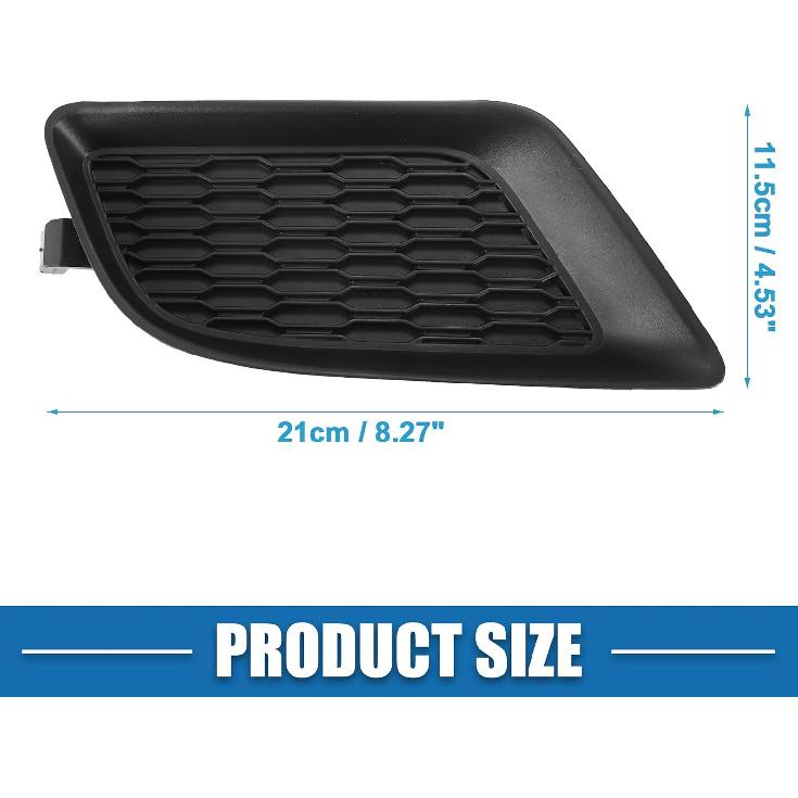 Auto Front Nebelscheinwerfer Abdeckung Gitter Links Rechts Nr. 68092571AA/68092570AA für Dodge Charger Pursuit R/T SE SRT8 SXT 2011-2014 ABS Kunststoff Schwarz (2er Set)