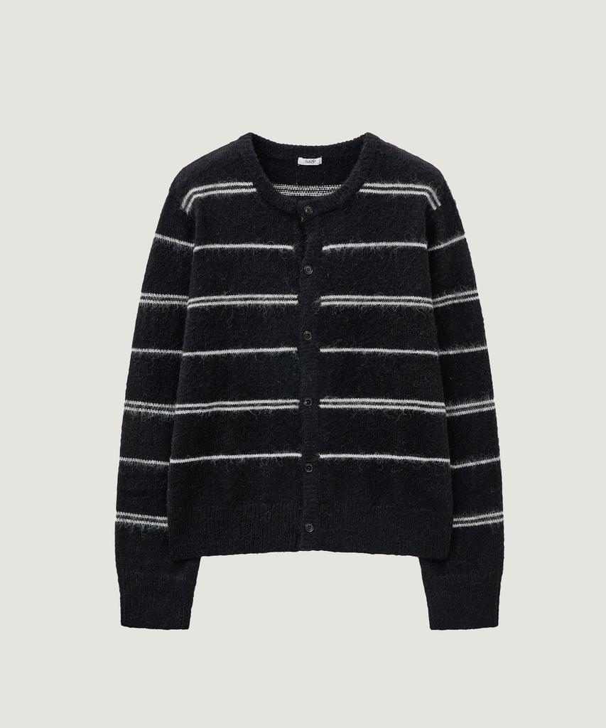 Lmood Theo Striped Mohair Wool Cardigan (3 Colors)
