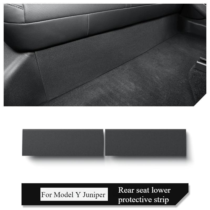 

For Tesla Model Y Juniper/Launch 2025 Door Sill Strip Guard Car Accessories Front Rear Door Threshold Anti-kick Pad Protector Under Rear Seats