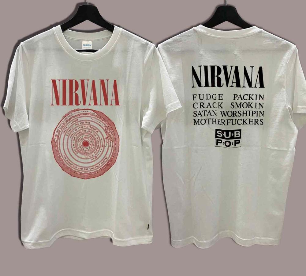

Футболка Nirvana Circle Alice In Chains Nine Inch Nails Smashing S-2XL Унисекс XXXL