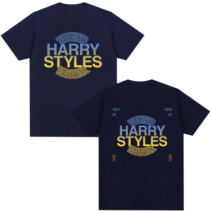 Harry Styles 2026 Together Tour Shirt Summer Fan Supplies Men Women Luxury Fashion Retro Harajuku Oversized Tshirt Cotton