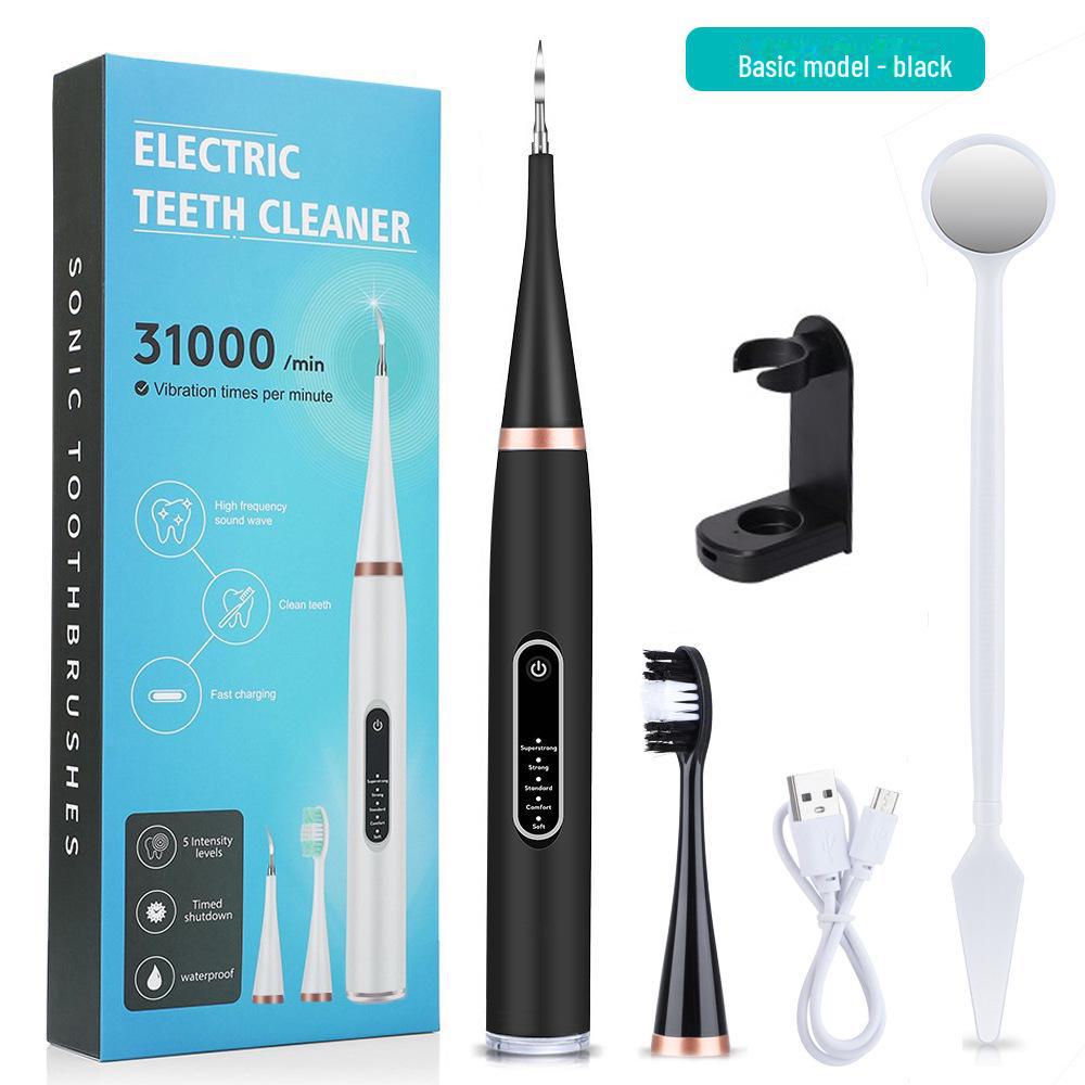 Ensemble de brosses à dents électriques à 5 vitesses: Vibration haute fréquence pour éliminer le tartre, la plaque dentaire et les taches - Outil de blanchiment
