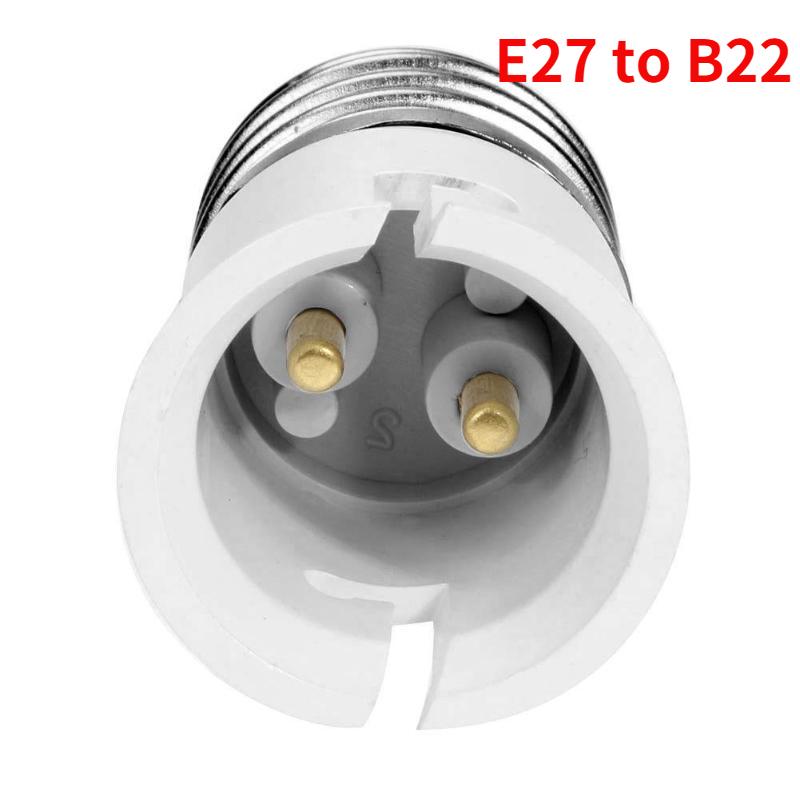 4pcs E27 To B22, B22 To E27 Light Socket Adapter 250V2A PBT Housing CE Rohs LED Lamp Base Holder Socket Converter