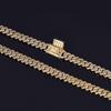 6mm Zircon Cuban Link Necklace & Bracelet: European/American Hip Hop Jewelry