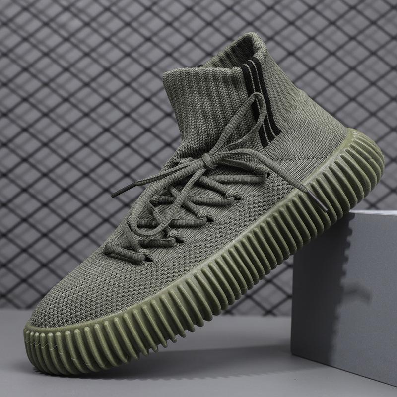 

Новая летняя мужская обувь большого размера, дышащая мужская спортивная обувь Flyknit, модные студенческие кроссовки 41