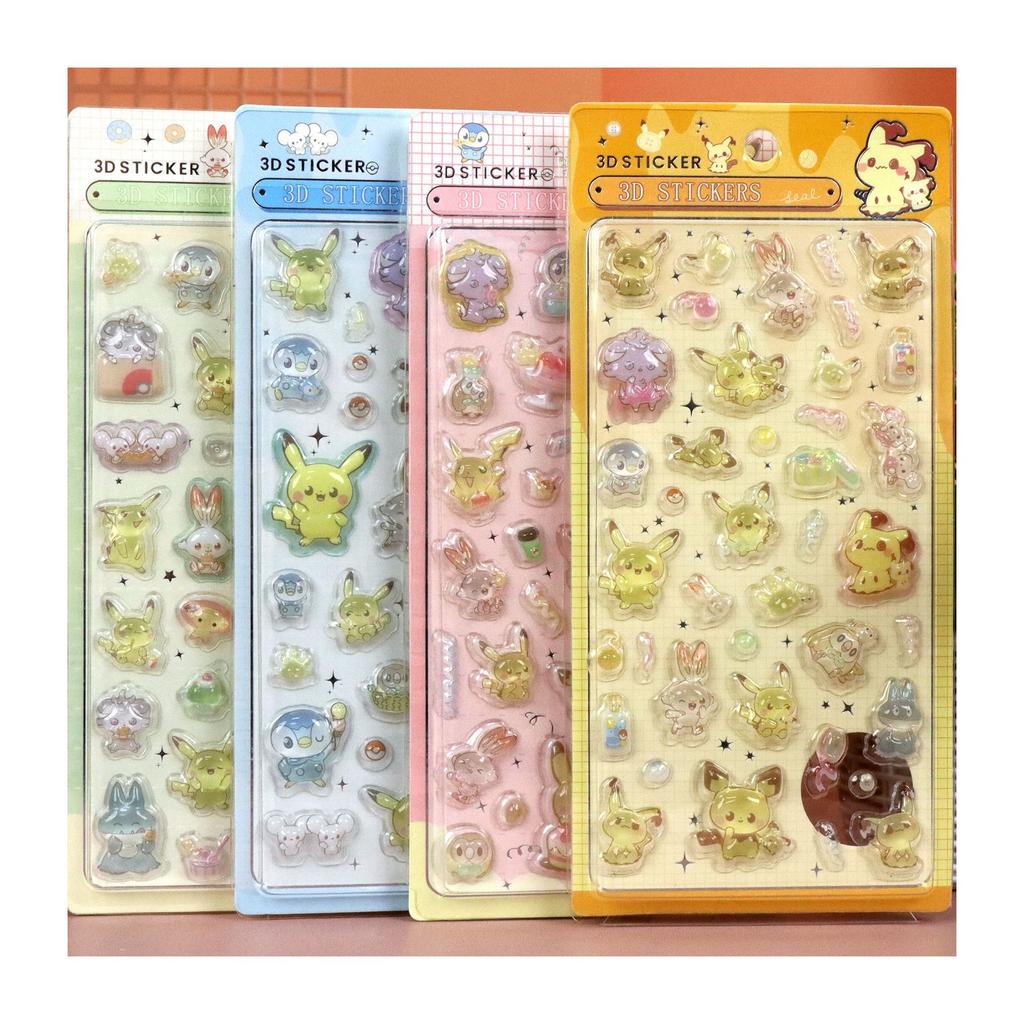 New Product Hot Stamping Crystal Relief Sticker Kulomi Melody Jade Guigou Solid Three-Dimensional Sticker