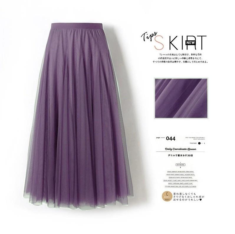 Dámská pevná skládaná elegantní midi elastická sukně v pase