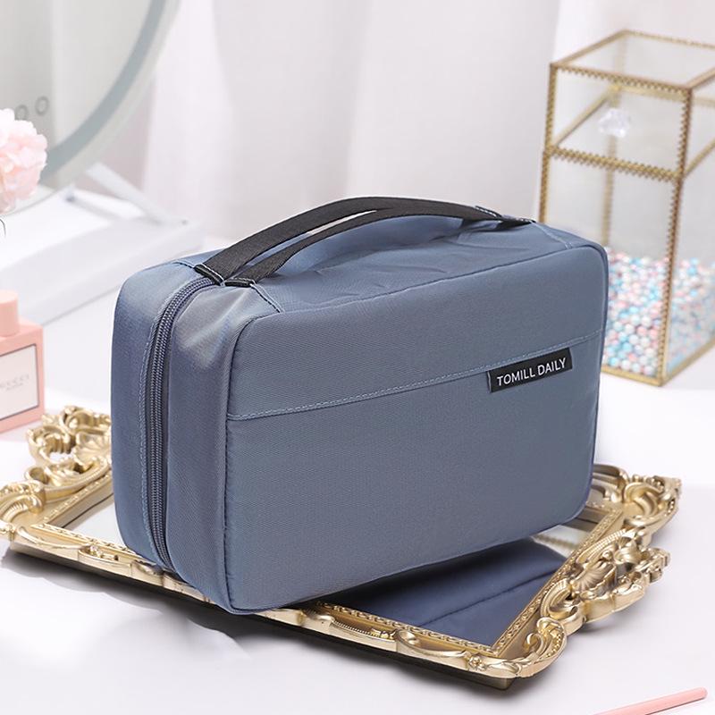 TOMILL Waterproof Travel Wash Bag with Wet/Dry Separation, Large Capacity, Portable Cosmetic & Shower Storage