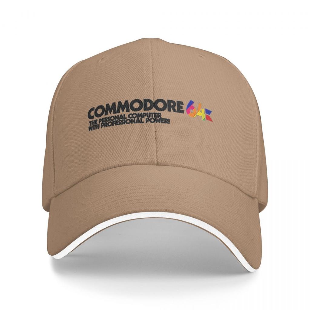 Commodore 64 Logo Baseballkappen Snapback Baseballmützen Atmungsaktiv Lässig Kappe Outdoor für Männer und Frauen