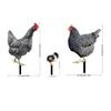 3pcs Chicken Home Decor Realistic Garden Sculpture Yard Art Rustic Outdoor Decor
