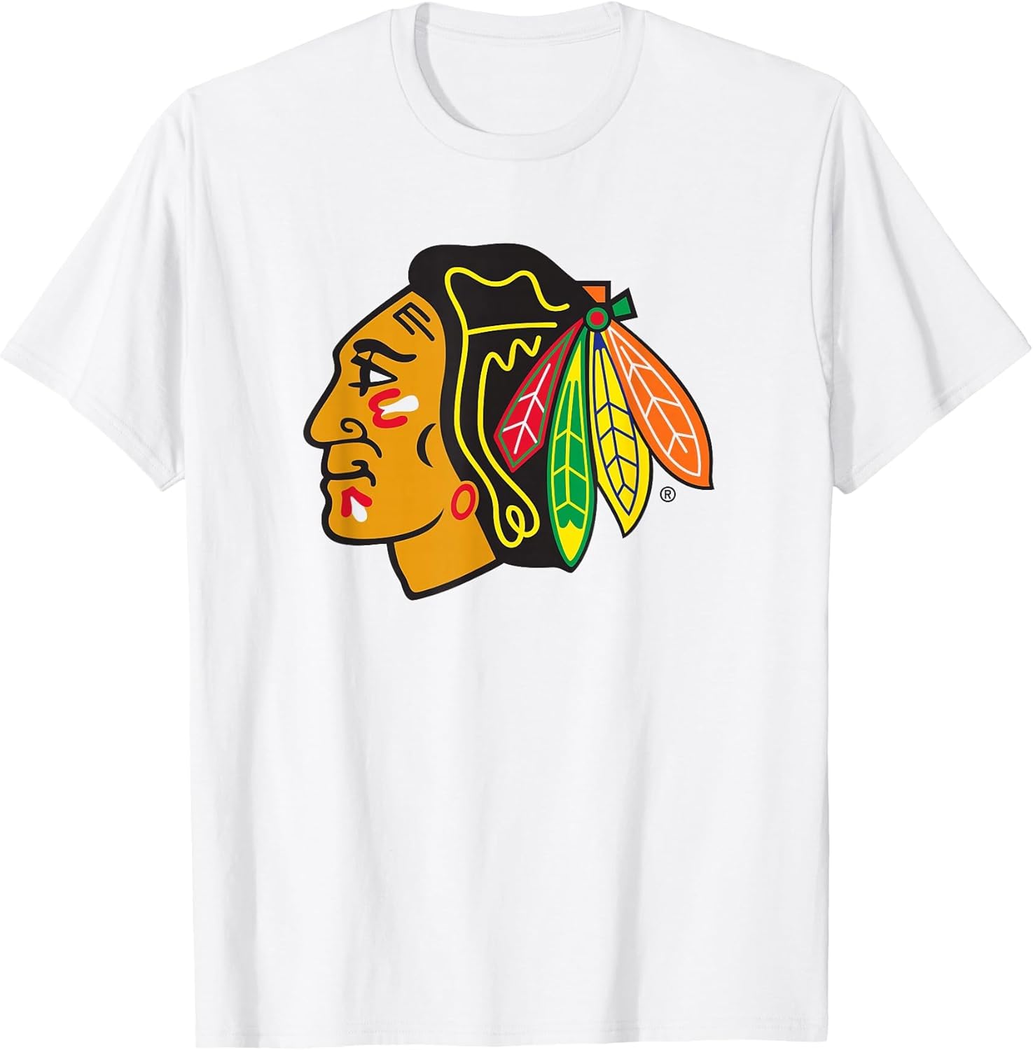 Chicago Blackhawks Icon White Officially Licensed T-Shirt S