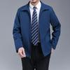 New Autumn and Winter Large Size Men's Jacket Men's Loose Casual Business Lapel Middle-aged and Elderly Jacket Jacket