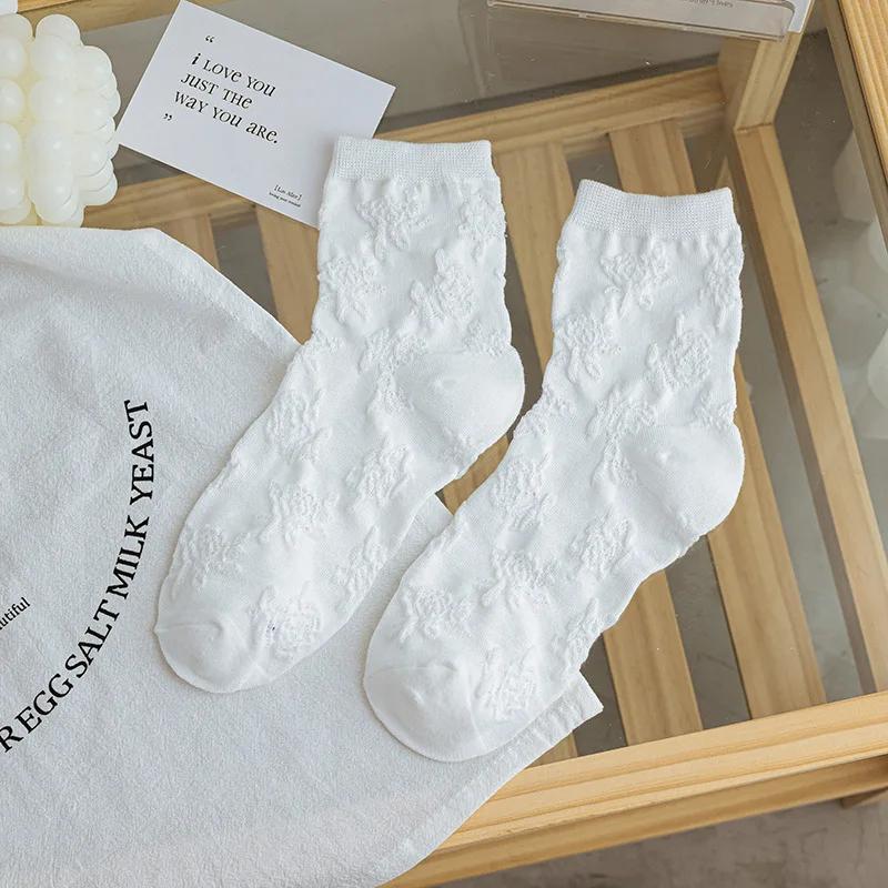 Korean Summer Sweet Lolita Lace Socks Princess Ruffle Sock for Girls Women Socks School Students White Socks