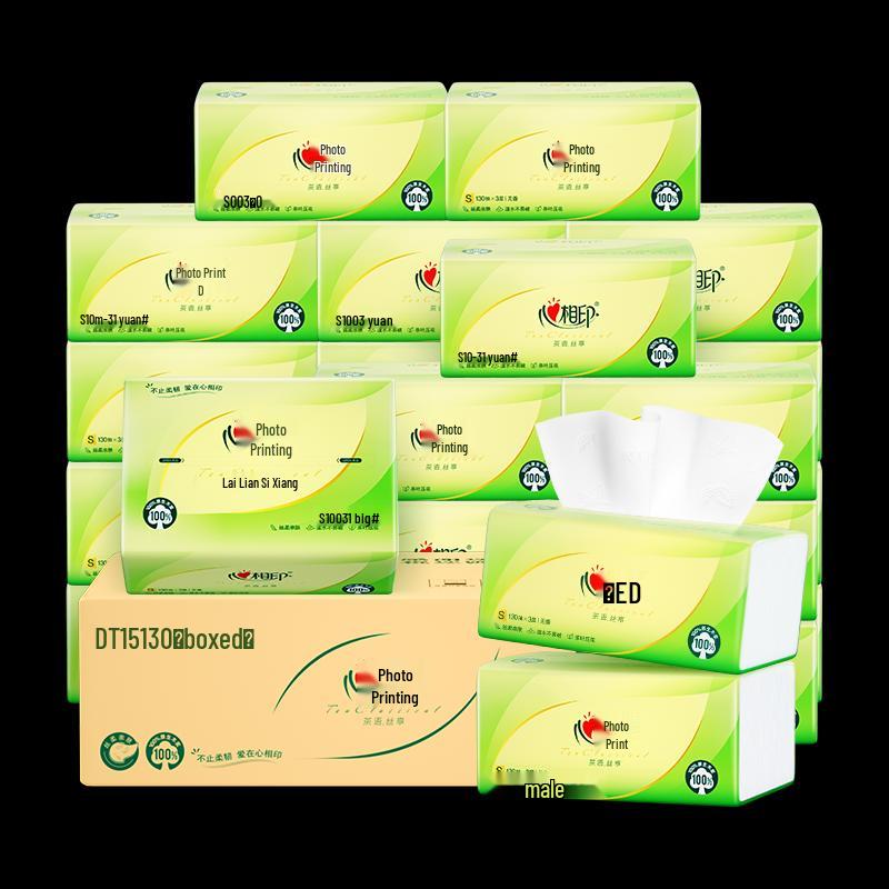 Heart to Heart Tea Whisper 3-Ply Facial Tissues, 24-Pack Family Box