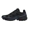 SALOMON Abrasion Resistant Breathable Low Top Running Shoes Men's Black Sneakers 475678