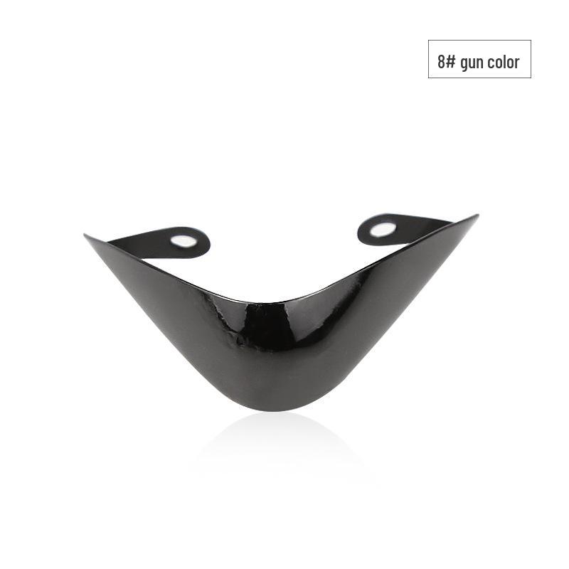 Women's Pointed Toe High Heel Protector - Leather Anti-Kick Decorative Cover with Metal Cap for Shoe Protection.