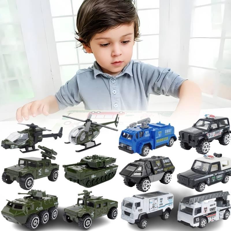 Military Affairs Mini Fire Fighting Special Police Alloy Car Model Toy Children
