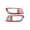 För Toyota 86 Subaru BRZ 2012- ABS Kolfibertextur Interiörlister Dörrpanel Handtag Handtag Dörrskål Skydd Trim