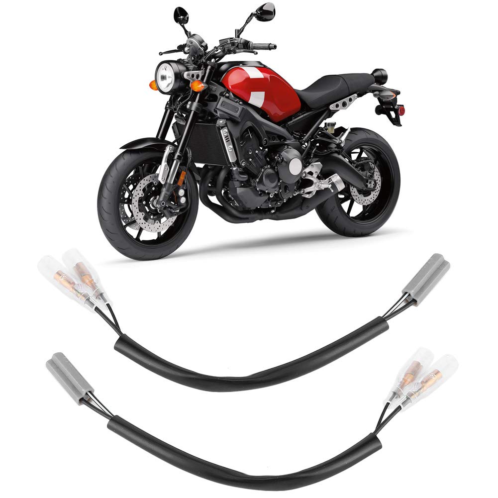for Turn Adapter Replacement, 7.5in Turn Wiring Adapter Plug Motorcycle Parts Lights Retrofit for YZF‑R6 YZF‑R1 FZ6 FZ10