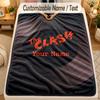 Flannel BlanketThe Clash Custom Name Text Personalized Soft Warm Throw Blanket Home Decor Gift