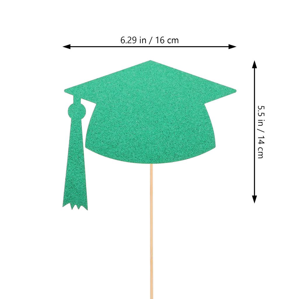 5Set Graduation Table Picks Vase Decorations Paper Wood Grad Party Centerpieces Photo Props Graduation Vase Decor Grad Table