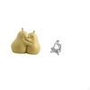 Hugging Pear Book Stand Ceramic Bookend Abstract Thinker Statue Decoration Fine Workmanship