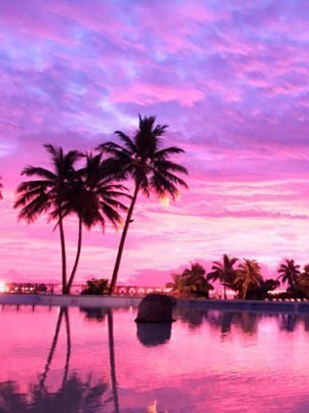 5D DIY Diamond Painting Landscape Full Square Round Drill Embroidery Seaside Cross Stitch Sunset Coconut Tree Decoration Hobby