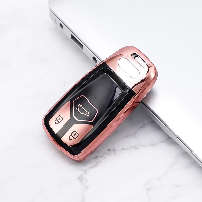 High-grade TPU Car Remote Key Cover Case Shell For A4 B9 A5 A6L A6 S4 S5 S7 8W Q7 4M Q5 TT TTS RS Coupe Styling Accessories