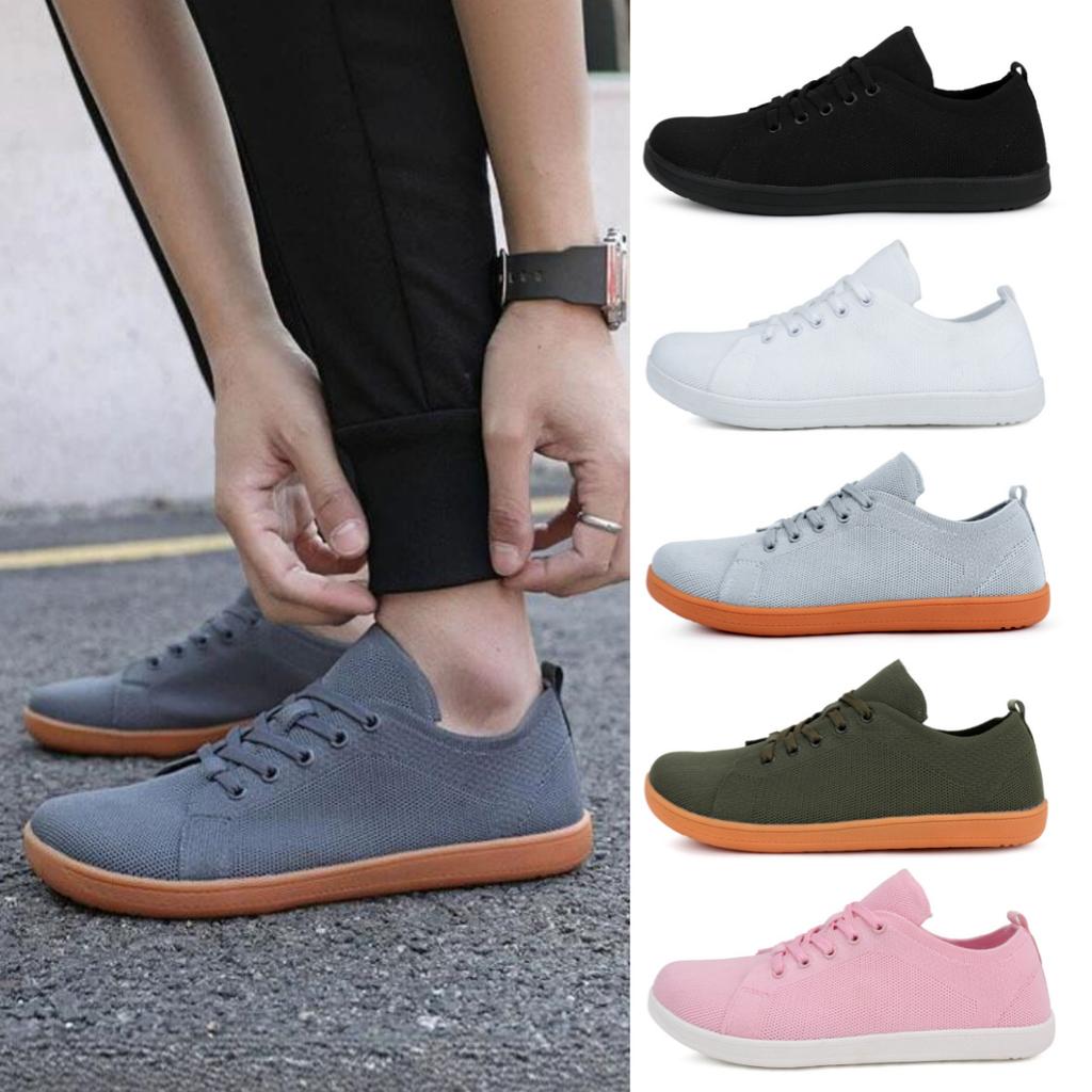 Wide Toe Shoes, Flying Woven Breathable Sports Shoes, Couple Shoes, Hiking Casual Loose Men's and Women's Shoes