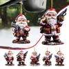 And Bright Fun Santa Claus Handheld Gun Ornament For Merry Christmas Tree Hanging