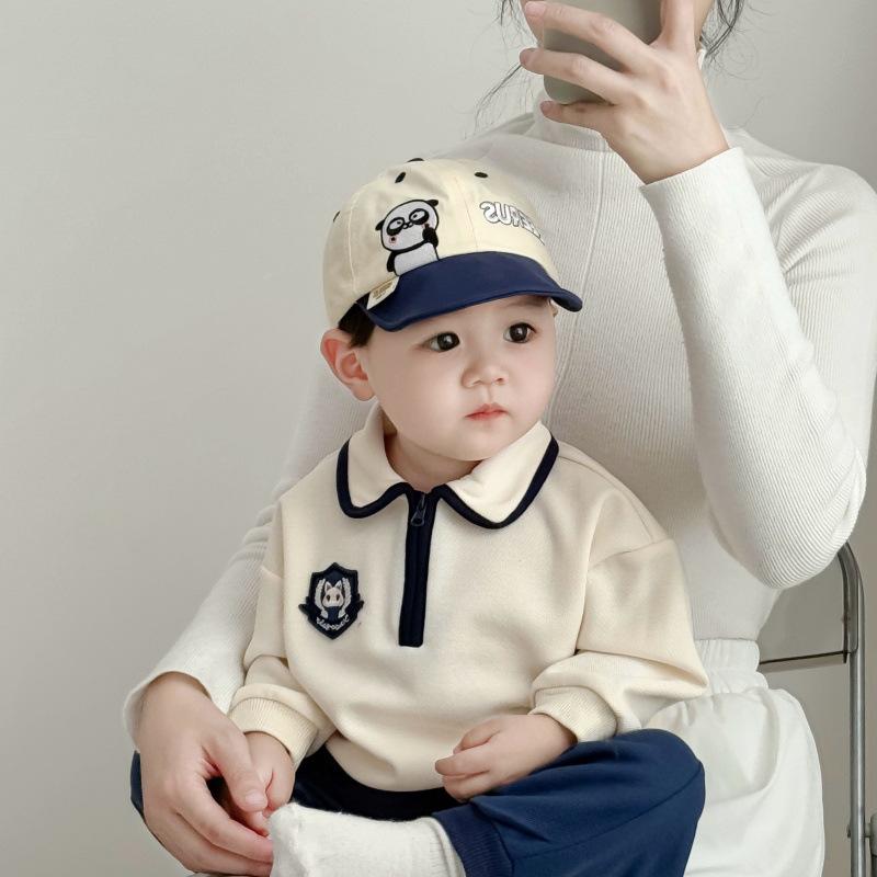 Baby Hat Spring and Autumn Thin Sun Protection Baseball Cap Boy and Girl Cute Egg Boy Summer Little Month Old Baseball Cap